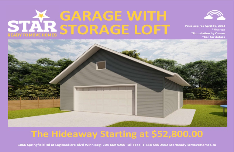 240409 Garage with Storage Loft 